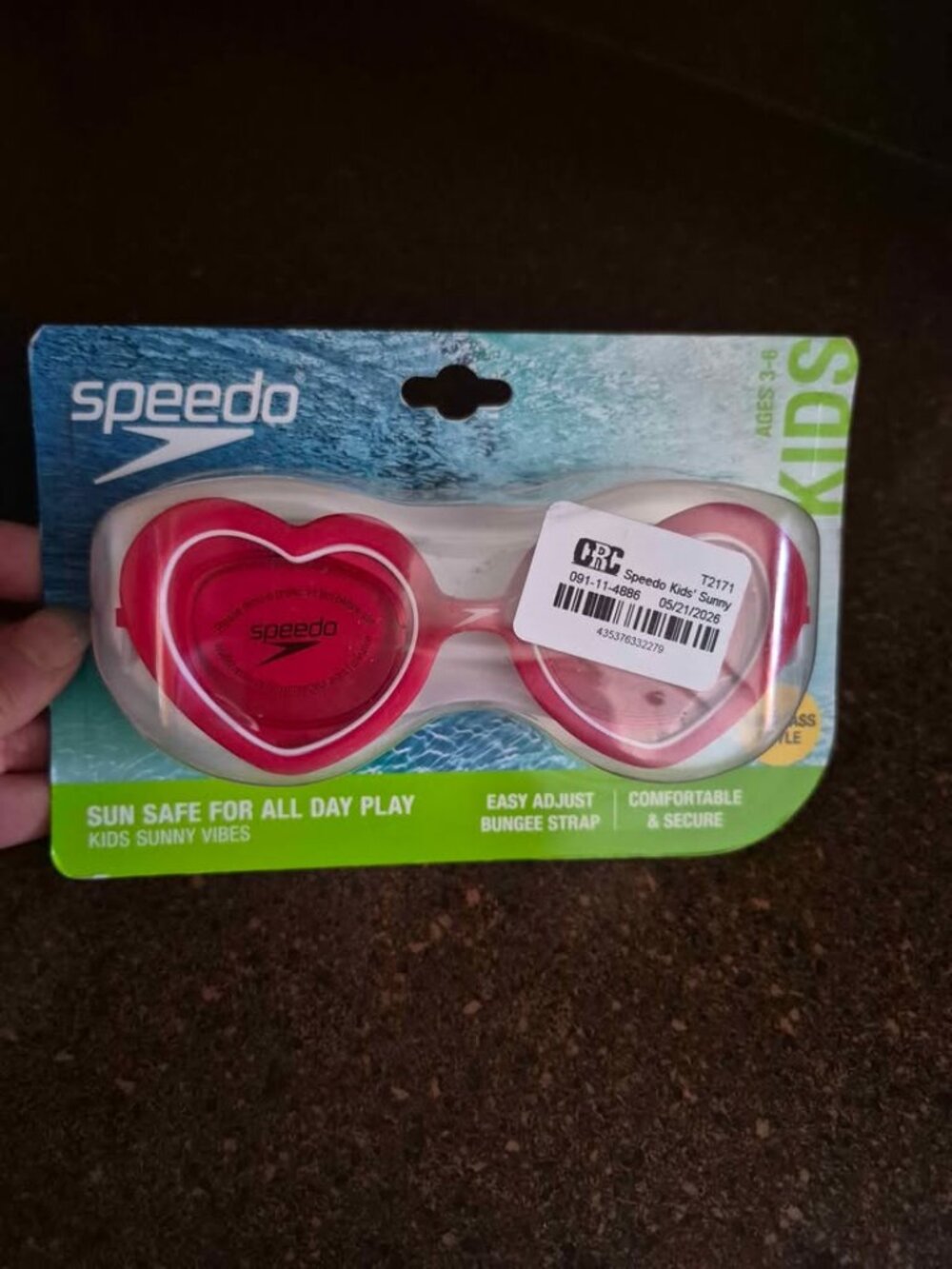 Speedo Kids' Sunny Vibes Heart Goggles